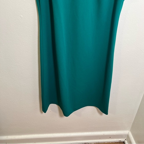 Calvin Klein Flutter Sleeve Sheath Dress Kelly Green 10 - Picture 5 of 12